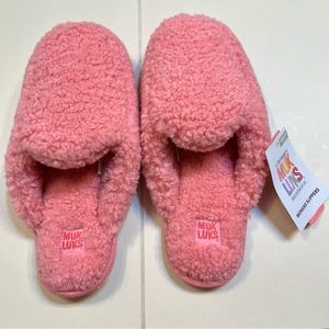 Muk Luks Pink Slippers